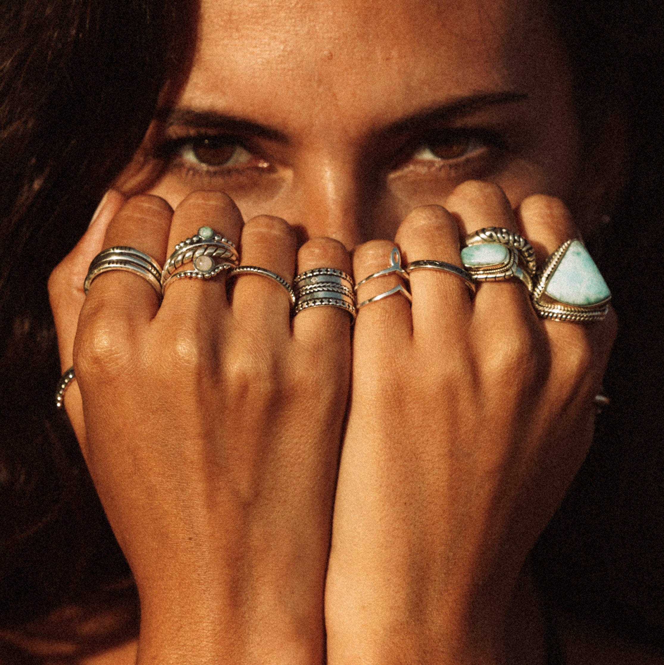 Anillo Indian Moonstone - HandSoul BCN